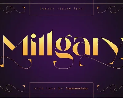 Millgary font