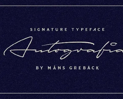 Autografia font