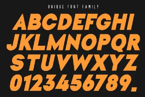 Unique Stripes font