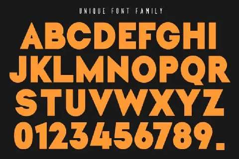 Unique Stripes font