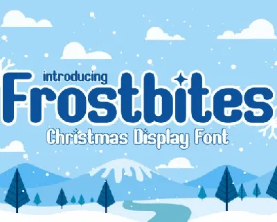 Frostbites font