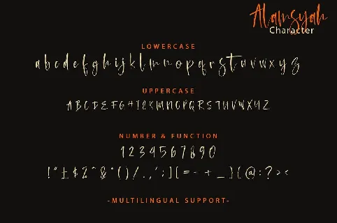 Alamsyah font