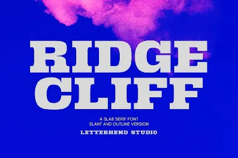 Ridge Cliff font