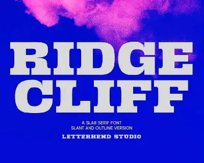 Ridge Cliff font
