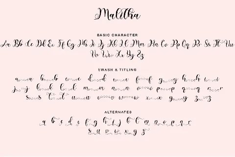 Malitha font