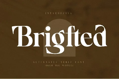 Brigfted font