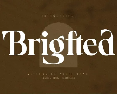 Brigfted font