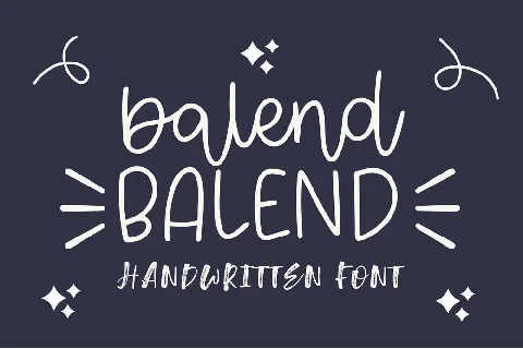 Balend font