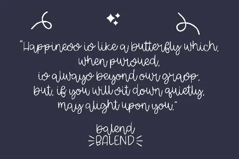 Balend font