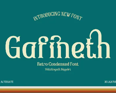 Gafinethtrial font