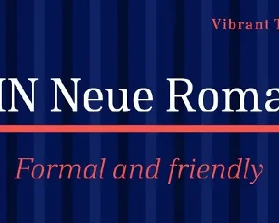 DIN Neue Roman Family font