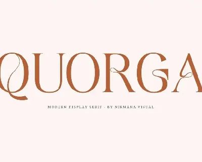 Quorga font