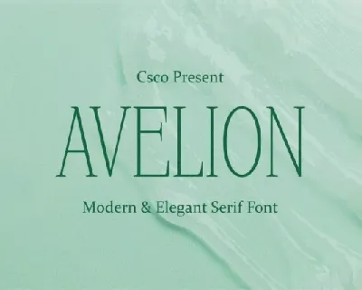 Avelion font