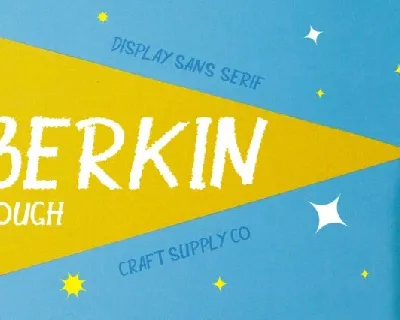 Berkin Rough font