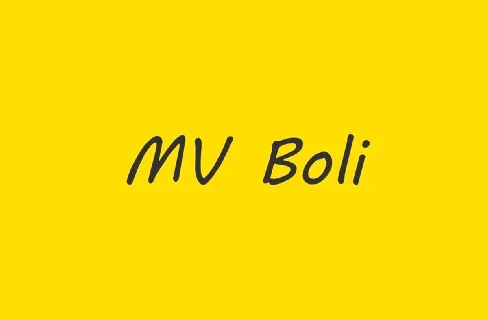 MV Boli font