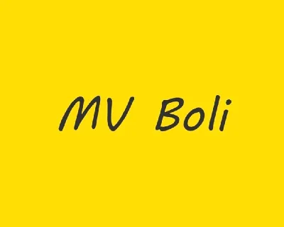 MV Boli font