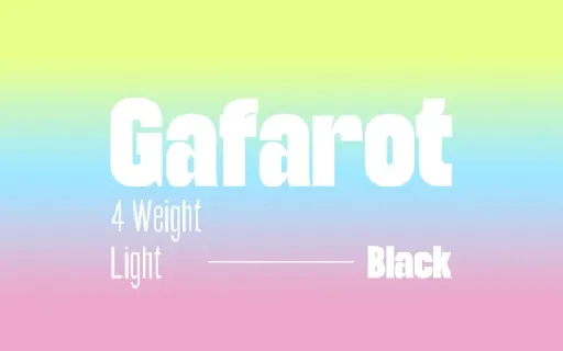 Gafarot Family font