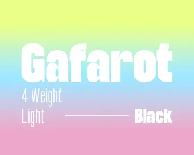 Gafarot Family font