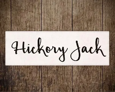 Hickory Jack Free font