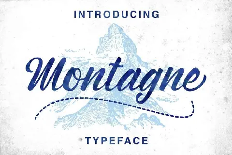 Montagne Script Free font