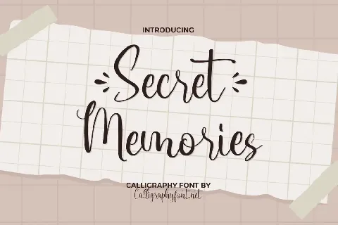 Secret Memories Demo font