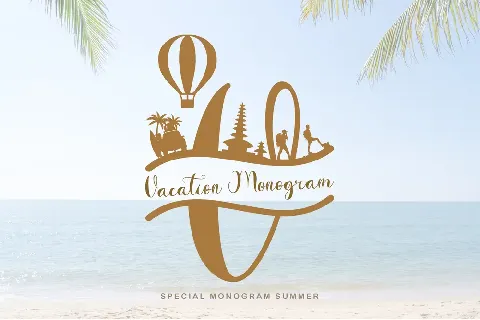 Vacation Monogram font