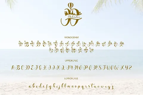 Vacation Monogram font