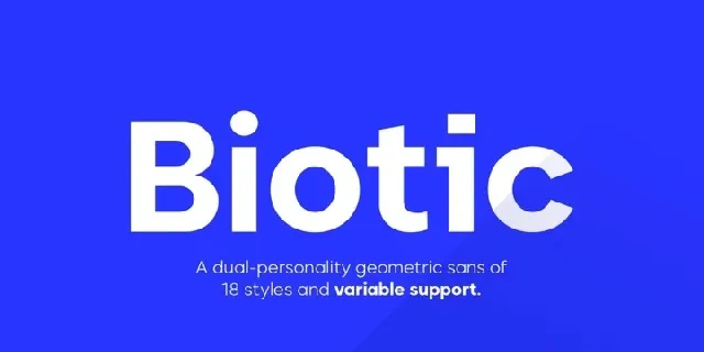 Biotic Family Demo font