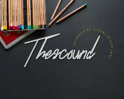 Thescound Handwritten font