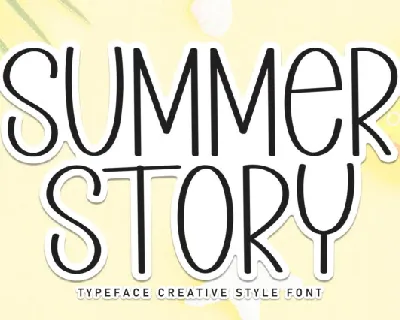 Summer Story Display font