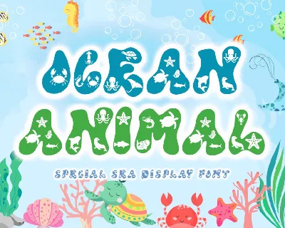 Ocean Animal font