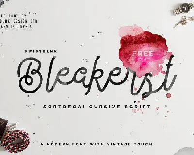 Bleakerst Script Free font