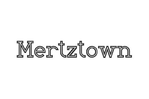 Mertztown Demo font