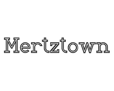 Mertztown Demo font