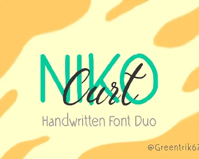 Niko Curt font