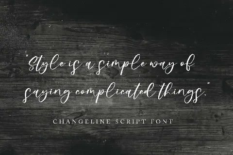 Chageline font