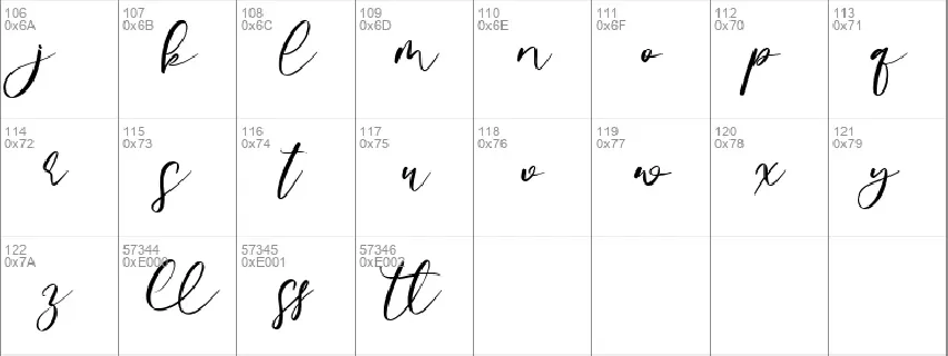 Chageline font