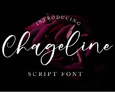 Chageline font