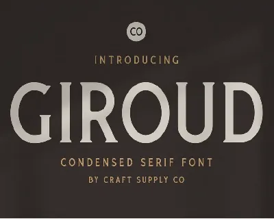 Giroud Free font