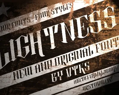 vtks lightness 2 font