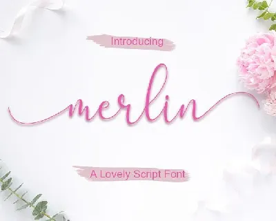 Merlin Script font