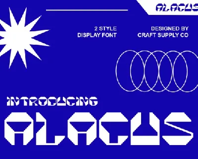 Alacus Display font