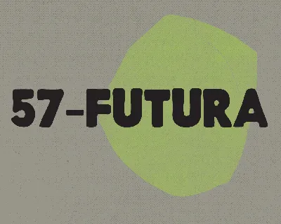 57 Futura font