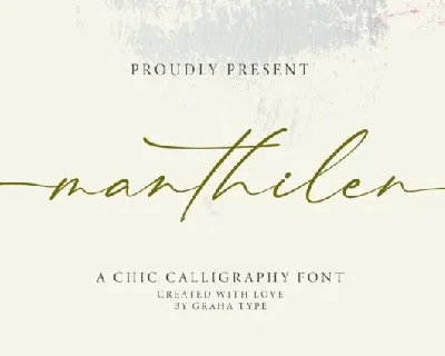 Manthilen font