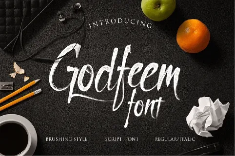 Godfeem Free font
