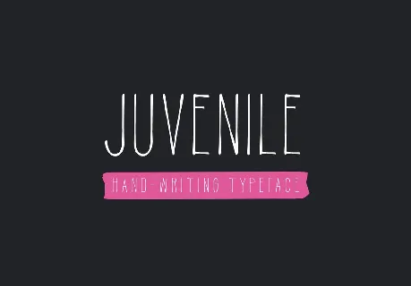 Juvenile Hand Drawn font