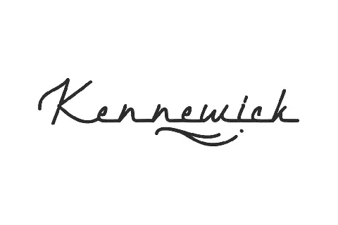 Kennewick Demo font