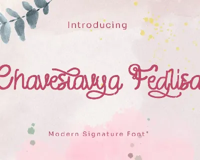 Chaveslavya Fedlisa font