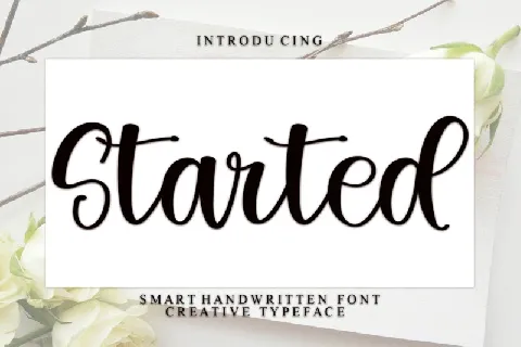 Started Typeface font