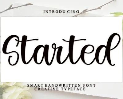 Started Typeface font